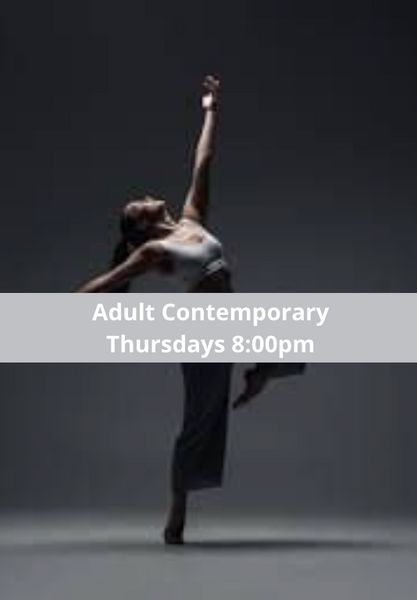 Adult Contemporary Dance at Chichester College on Thursdays at 8:00pm