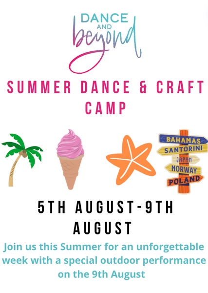 Summer Dance Camp! Full Week 5th August- 9th August!