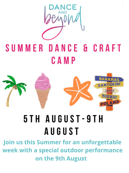 Summer Dance Camp! Individual day(s) 5th August-9th August!