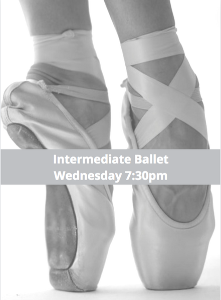 Adult Intermediate Ballet at Chichester College on Wednesdays at 7:30pm, Commencing Commencing 4th January-8th February